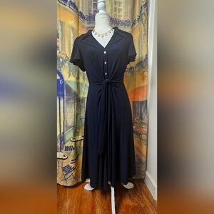 Elegant Navy Dress